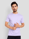 Men's Regular Solid T-Shirt - Lavender