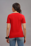 Women's Regular Plain T-Shirt - RED