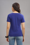 Women's Regular Plain T-Shirt - Royal Blue