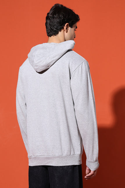 UNISEX BASIC HOODIE - GREY MELANGE