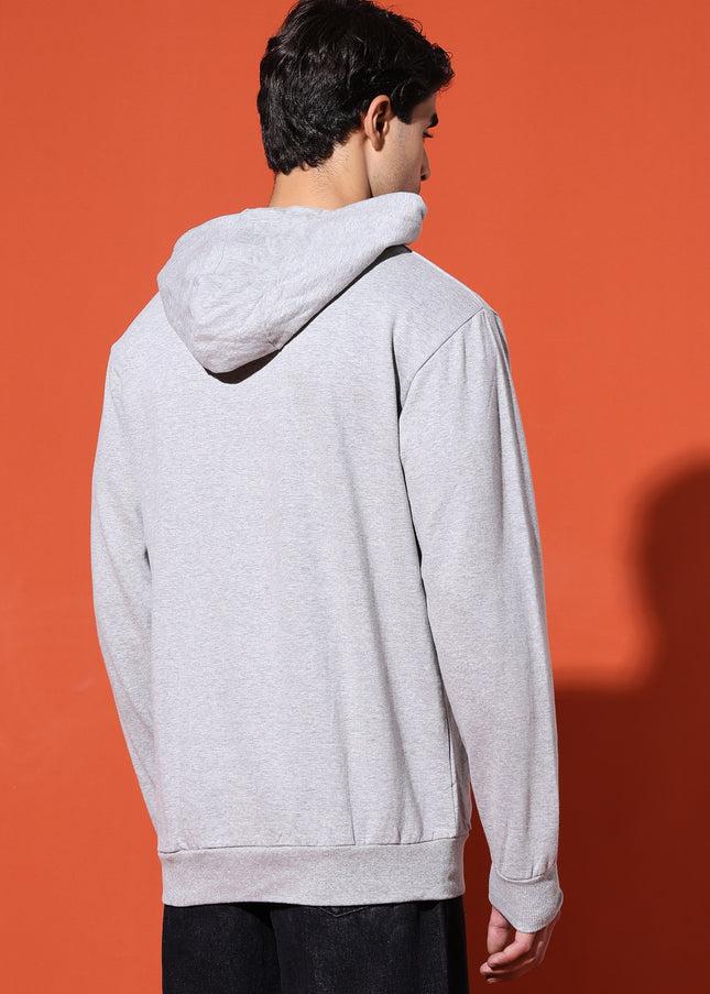 UNISEX BASIC HOODIE - GREY MELANGE