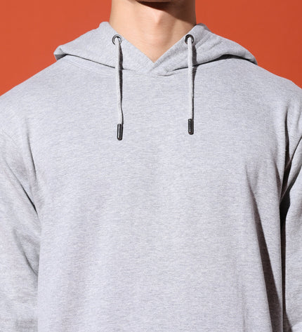 UNISEX BASIC HOODIE - GREY MELANGE