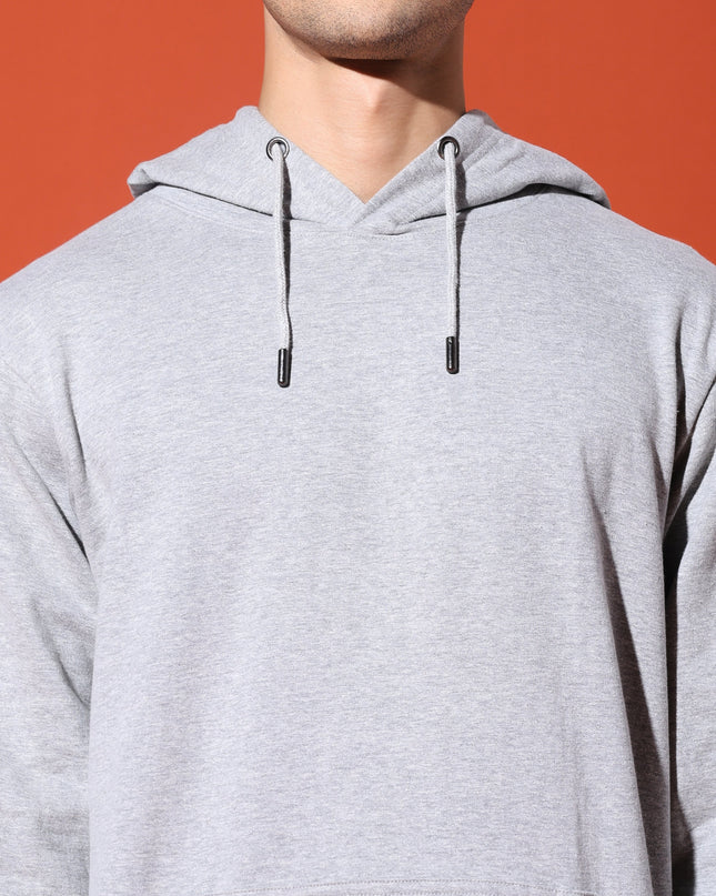 UNISEX BASIC HOODIE - GREY MELANGE