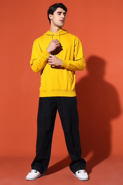 UNISEX BASIC HOODIE - MUSTARD YELLOW
