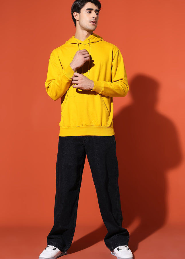 UNISEX BASIC HOODIE - MUSTARD YELLOW