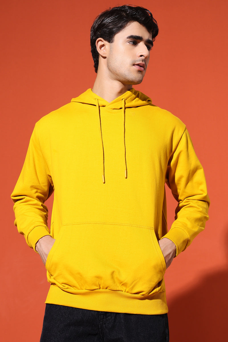 UNISEX BASIC HOODIE - MUSTARD YELLOW