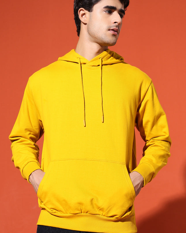 UNISEX BASIC HOODIE - MUSTARD YELLOW