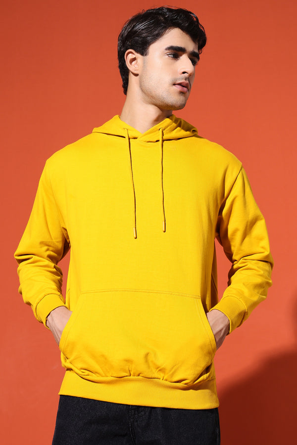UNISEX BASIC HOODIE - MUSTARD YELLOW