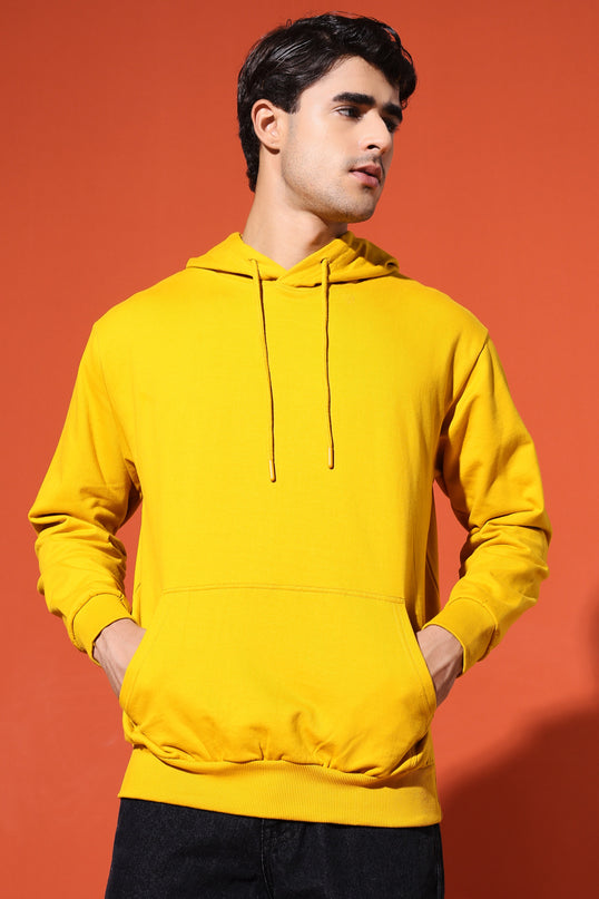 UNISEX BASIC HOODIE - MUSTARD YELLOW