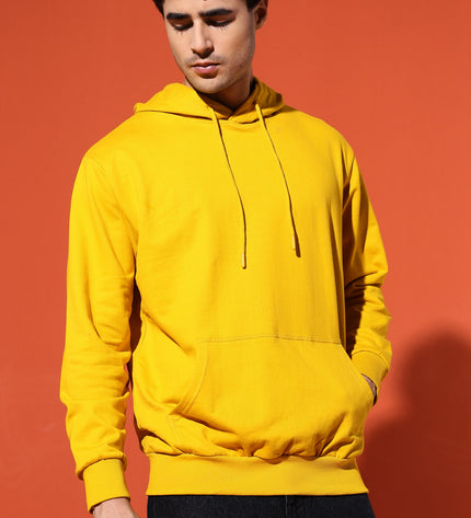 UNISEX BASIC HOODIE - MUSTARD YELLOW