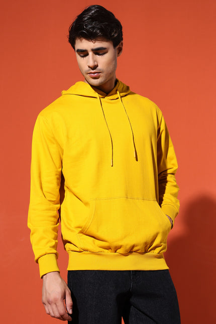 UNISEX BASIC HOODIE - MUSTARD YELLOW