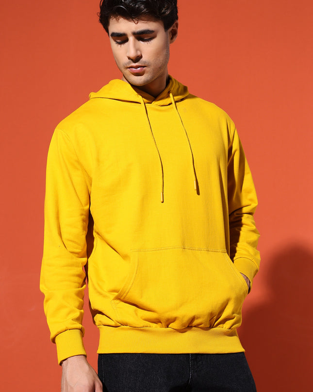 UNISEX BASIC HOODIE - MUSTARD YELLOW