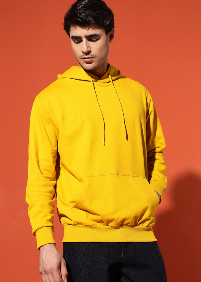 UNISEX BASIC HOODIE - MUSTARD YELLOW