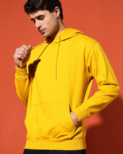 UNISEX BASIC HOODIE - MUSTARD YELLOW