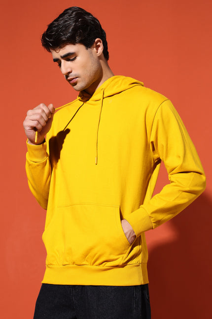 UNISEX BASIC HOODIE - MUSTARD YELLOW