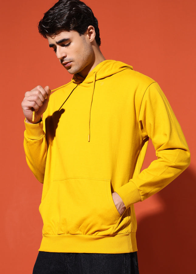 UNISEX BASIC HOODIE - MUSTARD YELLOW