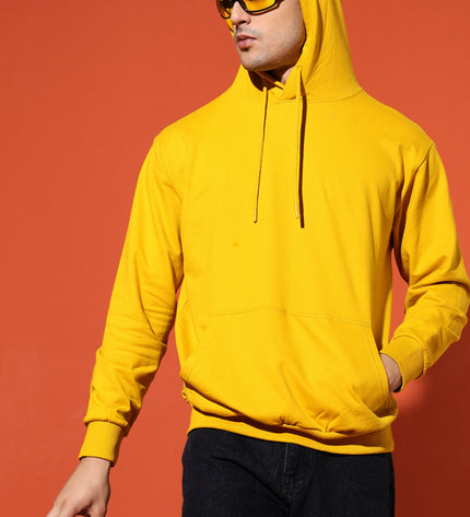 UNISEX BASIC HOODIE - MUSTARD YELLOW