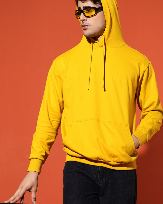 UNISEX BASIC HOODIE - MUSTARD YELLOW