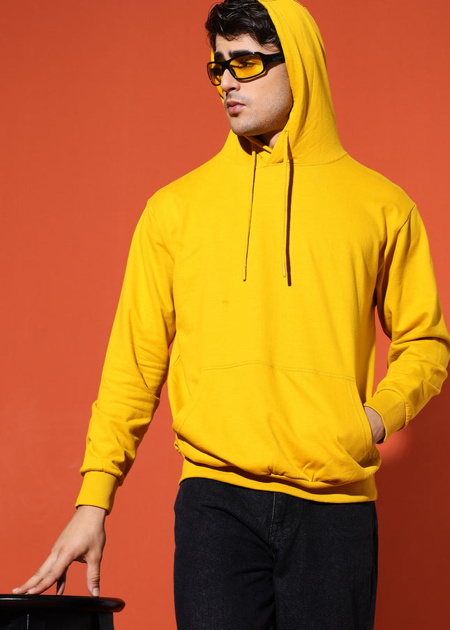 UNISEX BASIC HOODIE - MUSTARD YELLOW