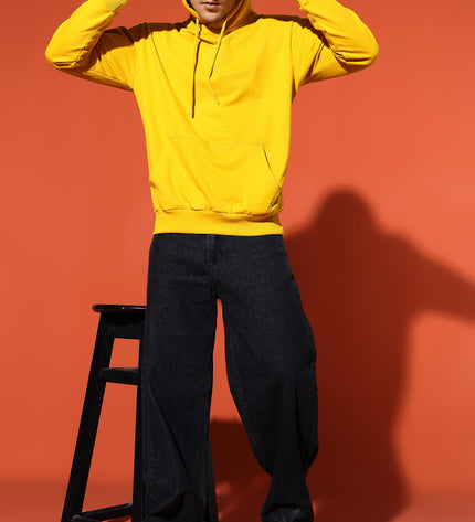 UNISEX BASIC HOODIE - MUSTARD YELLOW