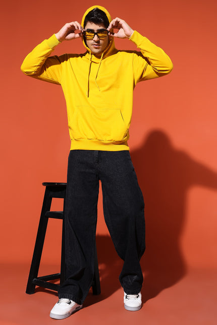 UNISEX BASIC HOODIE - MUSTARD YELLOW