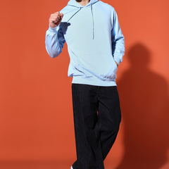 UNISEX BASIC HOODIE - BABY BLUE