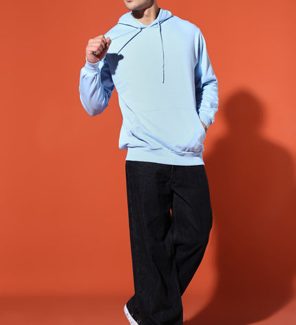 UNISEX BASIC HOODIE - BABY BLUE
