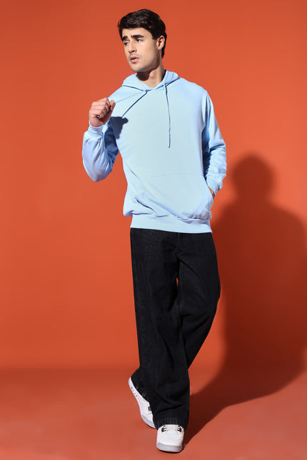 UNISEX BASIC HOODIE - BABY BLUE