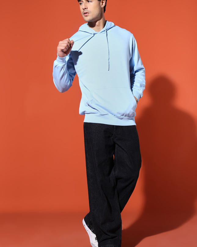 UNISEX BASIC HOODIE - BABY BLUE