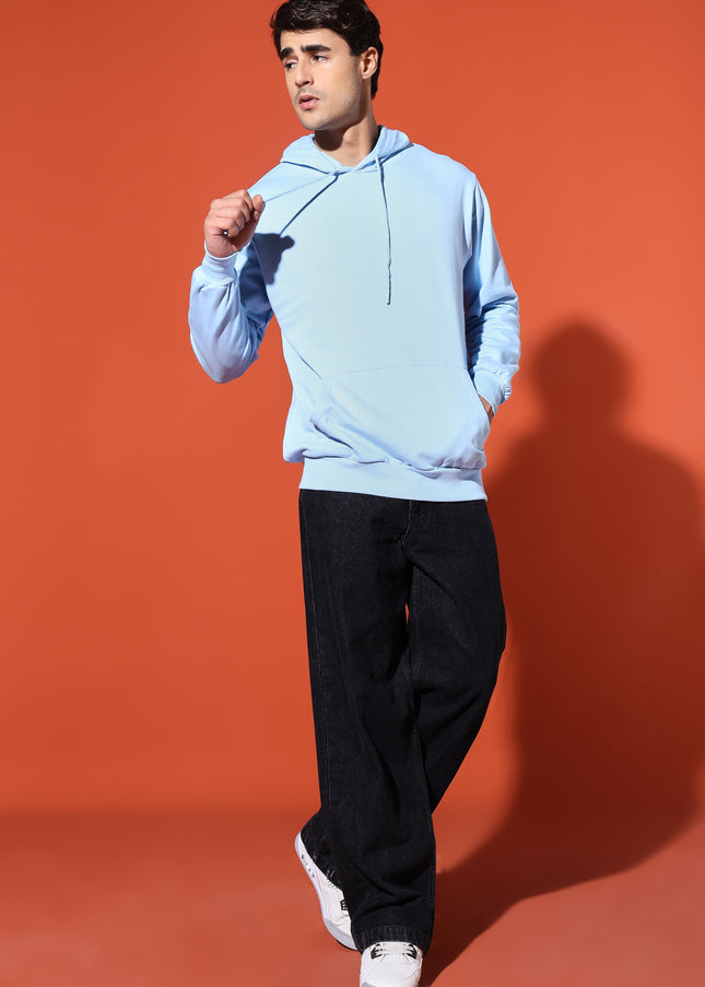 UNISEX BASIC HOODIE - BABY BLUE