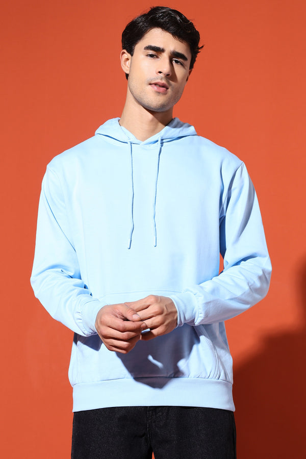 UNISEX BASIC HOODIE - BABY BLUE