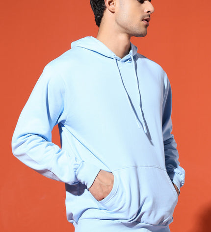 UNISEX BASIC HOODIE - BABY BLUE
