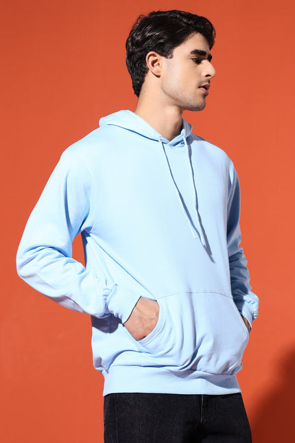 UNISEX BASIC HOODIE - BABY BLUE
