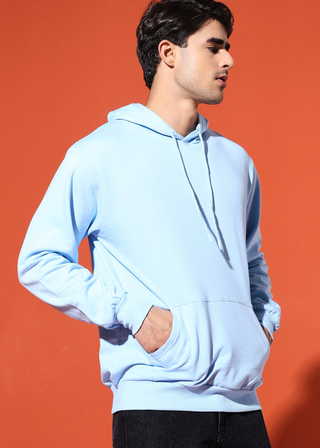 UNISEX BASIC HOODIE - BABY BLUE