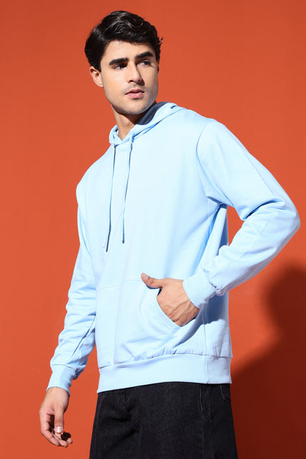 UNISEX BASIC HOODIE - BABY BLUE