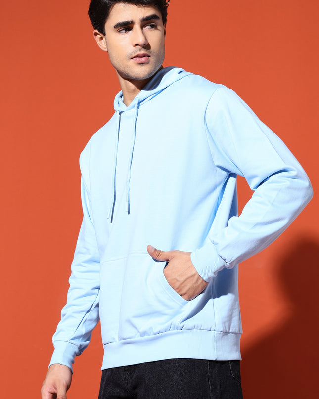 UNISEX BASIC HOODIE - BABY BLUE