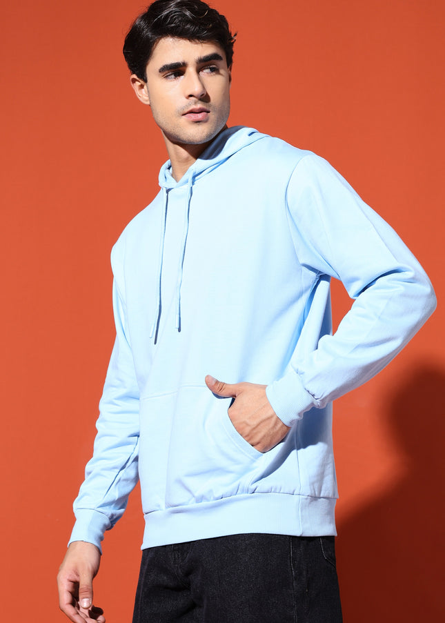 UNISEX BASIC HOODIE - BABY BLUE
