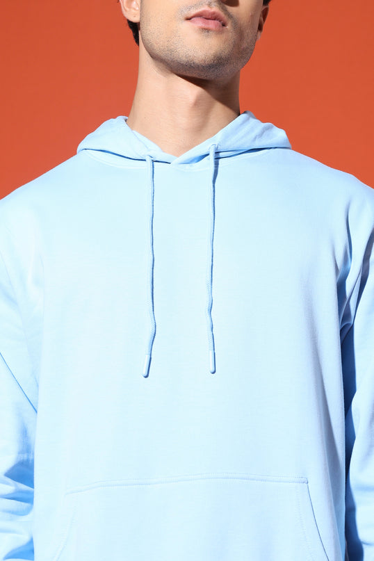 UNISEX BASIC HOODIE - BABY BLUE