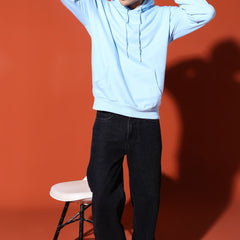 UNISEX BASIC HOODIE - BABY BLUE