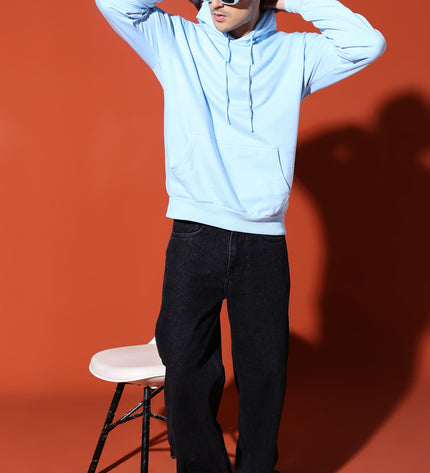 UNISEX BASIC HOODIE - BABY BLUE