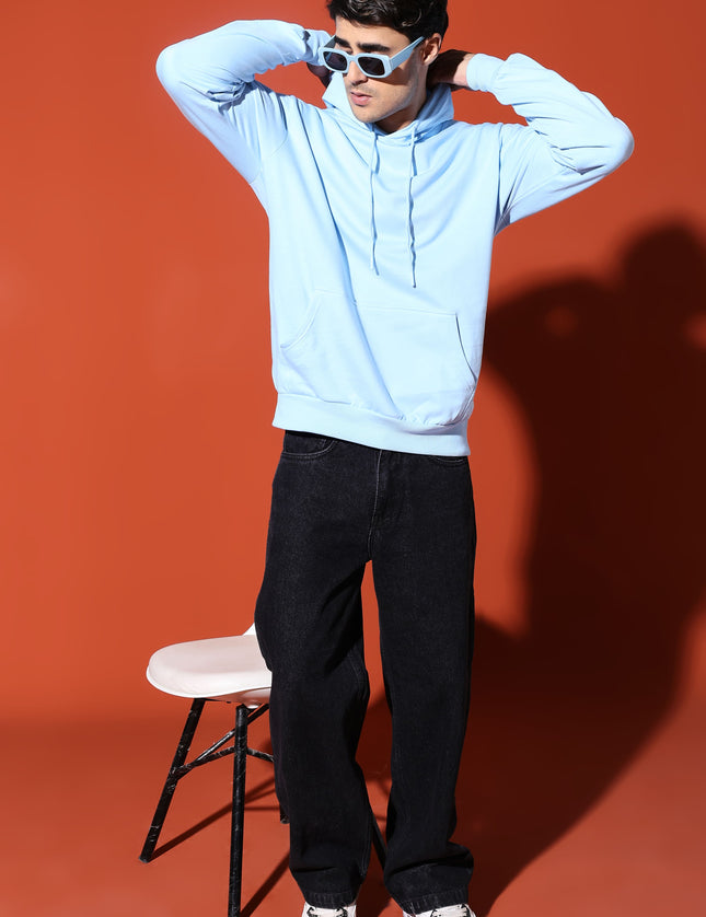 UNISEX BASIC HOODIE - BABY BLUE
