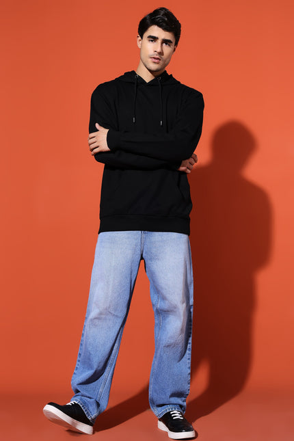 UNISEX BASIC HOODIE - BLACK