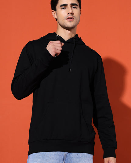 UNISEX BASIC HOODIE - BLACK