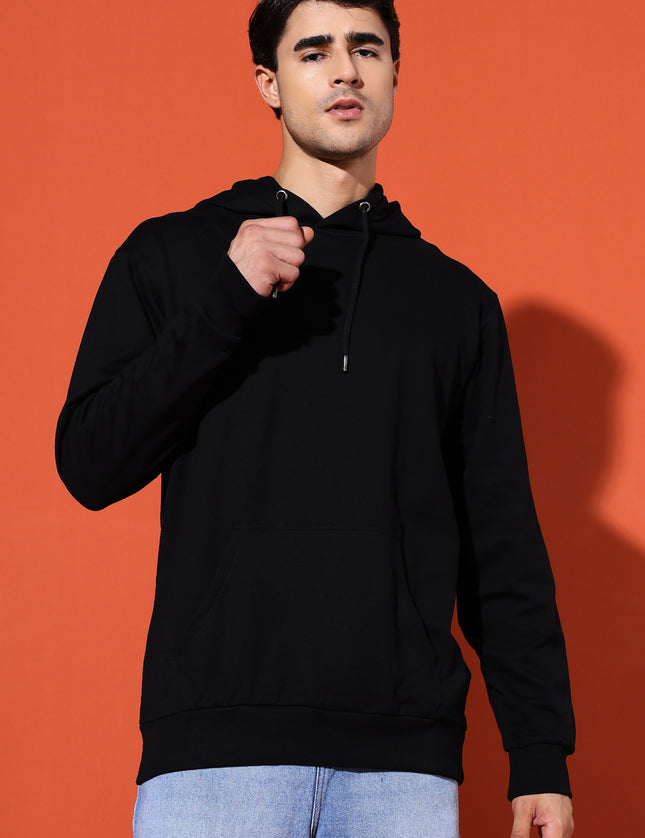 UNISEX BASIC HOODIE - BLACK