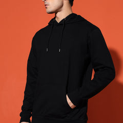 UNISEX BASIC HOODIE - BLACK