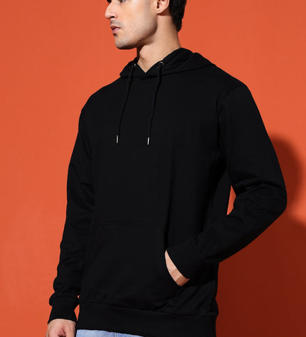 UNISEX BASIC HOODIE - BLACK