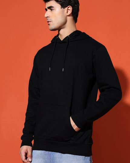 UNISEX BASIC HOODIE - BLACK