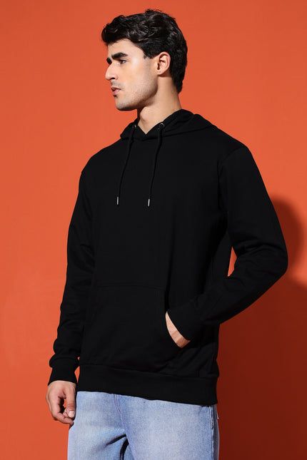 UNISEX BASIC HOODIE - BLACK