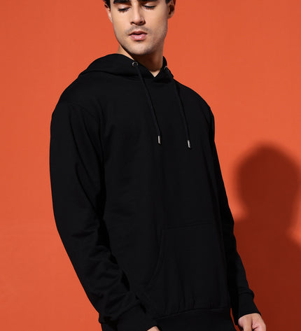 UNISEX BASIC HOODIE - BLACK