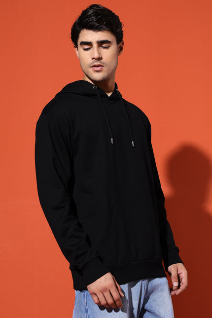UNISEX BASIC HOODIE - BLACK